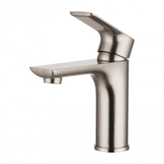 Solid Brass Brushed Nickel Basin Mixer Tap Bathroom Vanity Tap